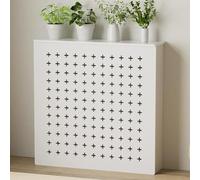 Protector de radiador para calefacción por suelo radiante, 80 x 90 x 20 cm, placa perforada, protector de válvula para distribuidor de agua para una gestión eficiente del calor