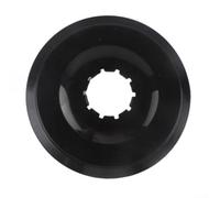 Protector de radio de rueda libre de plástico para bicicletas de carretera y montaña, cubierta de desviador trasero y escudo de casete, receptor de cadena negro para cubos de freno de disco (negro)
