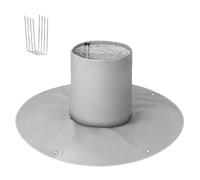 Protector de raíces de árbol, bolsa de aislamiento de 39 x 39 x 12 pulgadas, papel de aluminio de tela no tejida, reutilizable, color marrón claro, manta de invierno para raíces de plantas, protección