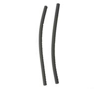 Protector de rejilla de horno de silicona resistente al calor, 2 piezas de revestimientos de borde de estante para seguridad en la cocina y protección de la rejilla del horno contra quemaduras (gris)