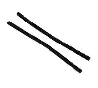 Protector de rejilla de horno de silicona resistente al calor, 2 piezas de revestimientos de borde de estante para seguridad de cocina y protección de estante de horno contra quemaduras (negro)