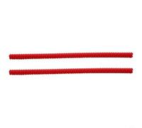 Protector de rejilla de horno de silicona resistente al calor, 2 piezas de revestimientos de borde de estante para seguridad en la cocina y protección de la rejilla del horno contra quemaduras (rojo)