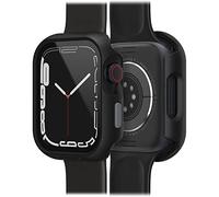Protector de Reloj con Protector de Pantalla de Cristal Templado Integrado OtterBox Eclipse para Apple Watch Series 9/8/7-45mm, Resistente a Golpes y Caídas, Negro