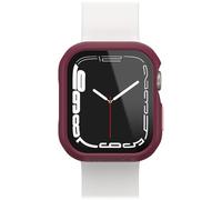 Protector de Reloj con Protector de Pantalla de Cristal Templado Integrado OtterBox Eclipse para Apple Watch Series 9/8/7-41mm, Resistente a Golpes y Caídas, Rosa/Rojo