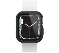 Protector de Reloj con Protector de Pantalla de Cristal Templado Integrado OtterBox Eclipse para Apple Watch Series 9/8/7-41mm, Resistente a Golpes y Caídas, Verde/Gris