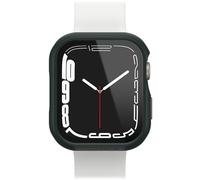 Protector de Reloj con Protector de Pantalla de Cristal Templado Integrado OtterBox Eclipse para Apple Watch Series 9/8/7-45mm, Resistente a Golpes y Caídas, Verde/Gris