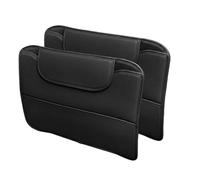 Protector de Respaldo de Asiento de Coche para Audi A1 A1 Sportback 2010-2024, Alfombrilla Anti Patadas Funda Protectora Organizador de Almacenamiento de Cuero PU,Black