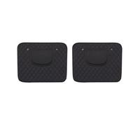 Protector de Respaldo de Asiento de Coche para BMW X3M X4M 2019-2024, Alfombrilla Anti Patadas Funda Protectora Organizador de Almacenamiento de Cuero PU,Black-1