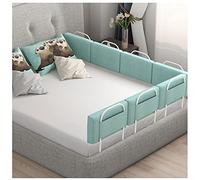 Protector de riel de cama, protector de seguridad ajustable, barrera de espuma con soporte de algodón suave y acero, anticaídas para camas individuales y dobles, se adapta a colchones de 5 a 30 cm