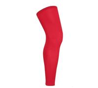Protector de rodilla deportivo con correa, transpirable, ANTI-UV, manga de pierna for ciclismo al aire libre, rodilleras de soporte for pierna de baloncesto, 1 Uds. para Todo Tipo de Deportes(Red,L)