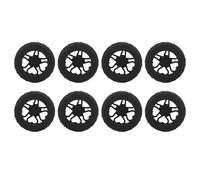 Protector de Rueda de Equipaje de Silicona, Cubiertas de Ruedas de Maleta a Prueba de Desgaste para 5-6 Cm de Diámetro, Reducción de Ruido e Instalación Fácil, Absorción de (Negro)