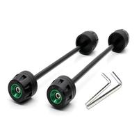 Protector De Rueda Horquilla Delantera Y Trasera para Motocicleta para S1000RR S1000 RR M HP4 2010-2023 Deslizador Cuadro Deslizante Horquilla Eje Rueda Delantero Moto(Verde)