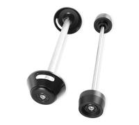 Protector De Rueda Horquilla Eje Delantero Y Trasero Motocicleta, Deslizador Choque para Ducati para Streetfighter 848 2009 2010-2016 Protección del Marco(Negro)