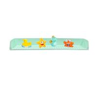 Protector De Salpicadura De Bañera Con Ventosas De Silicona,Bandeja De Juguetes De Bañera Para | Organizador de Juguetes de Baño para Cuidadores y Guarderías