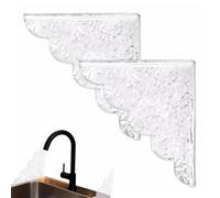 Protector De Salpicaduras Bañera Estante Barrera Transparente Para Lavabo