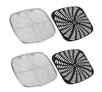 Protector de salpicaduras de acero inoxidable, accesorios de aire, pieza de repuesto para Ninjafoodi AG300 AG300C AG301C forros de silicona para cesta de aire