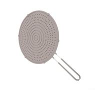 Protector de salpicaduras de silicona para sartén, resistente al calor, apto para lavavajillas, a prueba de aceite, ligero, compacto, gris polvoriento, 50 x 32 x 2 cm, protección de cocina fácil de