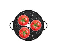 Protector de salpicaduras de silicona para sartenes, plegable de 32 cm, con borde de acero inoxidable, protector universal contra salpicaduras de, grasa y agua, para todos los tipos de estufas