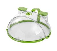 Protector de salpicaduras plegable con liberación de vapor, práctica cubierta contra salpicaduras con guía de agua para dormitorio, aperitivos, cubierta de plato de microondas