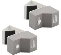 Protector de seguridad para dedos de la puerta, de espuma, sin cordones, para parachoques. Se enciende y se apaga por PinchNot, Rojo, Pack De 2