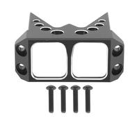 Protector de servo de dirección de aleación de aluminio, cubierta SOA, protector de servo RC para 1/10 RC Crawler Cheeter Rig Rock Bouncer Roll Cage Capra RR10 Wraith, piezas de ac (Negra)