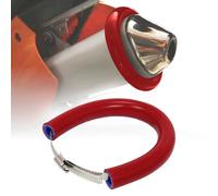 Protector de silenciador 33-52cm ajustable universal para Pit Bike Rojo | diseño ajustable, ajuste universal, protección resistente, compatible con Pit moto de cross motocross supermoto enduro rally