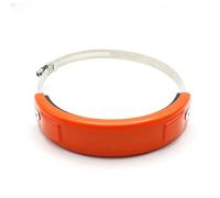 protector de silenciador de eslabones Anillo anticaída de escape general, anillo protección, antidesgaste todoterreno, Compatible con motocicletas(Orange)
