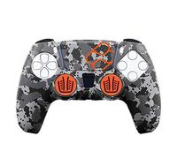 Funda + grips - FR-TEC Custom Kit, Para PS5, Camuflaje + sticker para el touchpad
