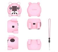 Protector de silicona para juguetes Punirunes, 8,3 x 7,9 x 5,8 cm, funda protectora en forma de gato para Punirunes, juguete digital interactivo, funda protectora táctil (para rosa)