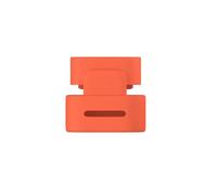 Protector de silicona para lápiz capacitivo/tapa de botón superior de repuesto para lápiz Logitech, fácil de usar y quitar (tapa naranja)