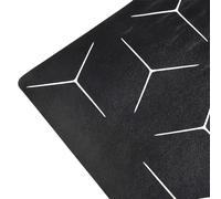 Protector de silicona para placa de inducción, resistente al calor hasta 230 °C, antideslizante, protector de manchas para cocinas de cerámica, lavavajillas, seguro 51 x 63 cm, color negro (paquete