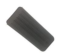 Protector de Silicona para Plancha Del Pelo O Tenacillas, Estera de Silicona Resistente Al Calor para Rizador de Cabello, Bolsa Portátil para Herramientas para El Cabello con Plancha Plana, Negro
