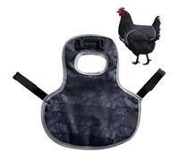 Protector de silla de montar para pollo - 12,4 pulgadas | Tela Oxford: delantal ajustable para gallinas para proteger la pérdida de plumas y las lesiones en la espalda durante el apareamiento y el pic