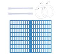 Protector de Skimmer para Piscina 42x33 cm Filtro de Fácil Montaje | Malla Protectora Skimmer para Depósito de Jardín Piscinas Enterradas Estanque Bolsas de Basura Ramas