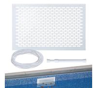 Protector de skimmer, red de skimmer para piscina, eliminación de desechos antioxidante, protección eficaz de las hojas para el hogar, estanque, hotel, escuela