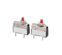 Protector de sobrecarga térmica 2 unids botón de reinicio manual 1 5A 125/250V AC 50V DC Dispositivo de seguridad para prevención de sobrecarga de dispositivos eléctricos