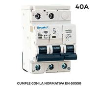 Protector de Sobretensión 40A, C 10KA, Normativa EN-50550, Transitorio 5-15KA, 275V - Protege instalaciones eléctricas contra picos de tensión.