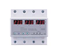 Protector De Sobretensión Y Subtensión Ajustable Por Fases, Dispositivo De Protección De Recuperación Automática Trifásica, Reinicio De 63 A Y 380 V