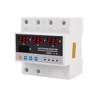 Protector de sobretensión y subtensión ATS interruptor transferencia automática selector fase fuente alimentación ininterrumpida limitador sobrecorriente 63A 100A(100A)