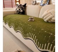 Protector de Sofá Antideslizante - Funda Antiarañazos para Gatos y Perros, Cubre Multifunción para Seccionales/Forma de L, Lavable a Máquina, Universal para Casa(Verde,110x280cm)