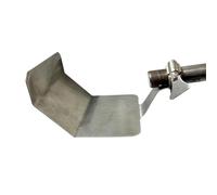 Protector de soldadura de acero inoxidable con abrazadera ajustable para trabajos industriales y placa de contención de metal portátil protectora contra el calor