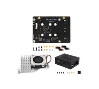 Protector de SSD NVME Dual X1005 con Refrigerador+Carcasa PCle A SSD Dual M.2 para Raspberry Pi 5 Compatible con el Acelerador AI Hailo-8