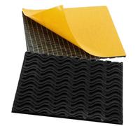 Protector de Suela de Zapato Antideslizante Negro 2piezas Goma | Autoadhesivo, Reducción de Ruido y Resistencia al Desgaste, Formato Recortable Parte Inferior