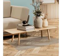 Protector de Suelo 120 x 170 cm Resistente a Los Arañazos, Antideslizante Alfombra Protectora para Silla de Oficina Varios Tamaños para Silla de Oficina, Laminado, Parqué, Color Transparente