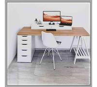 Protector de suelo antideslizante de PVC transparente para sillas de oficina, para suelos duros, 120 x 200 cm, ideal para uso en casa, oficina y espacio de trabajo
