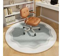 Protector de suelo de maemio redondo antideslizante para el hogar y la oficina, ideal para suelos de madera dura, sillas de juego y sillas de computadora, diseño duradero y elegante