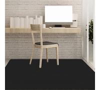 Protector de Suelo para Silla de Ruedas 65 x 70 cm Antideslizante Alfombra Silla Ruedas Material Resistente y Duradero de Oficina Baldosas Suelos Duros, Negro