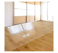Protector de suelo resistente, protector de alfombra de vinilo de plástico transparente, apto para familias y mascotas, 1,5 mm de grosor, se puede cortar para un ajuste personalizado, 75 x 100 cm