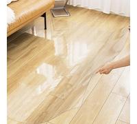 Protector de suelo transparente de 60 x 170 cm, tapete de PVC duradero para suelos duros y alfombras, ideal para el hogar, oficina, cocina, juegos y estaciones de trabajo, 2 mm de grosor