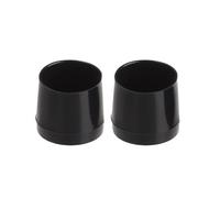 Protector de talón silenciador útil, redondo, antideslizante, cubierta de tapones de tacón alto, accesorios for zapatos a prueba de golpes, 1 par Protector De TalóN Silencer(Black-L)